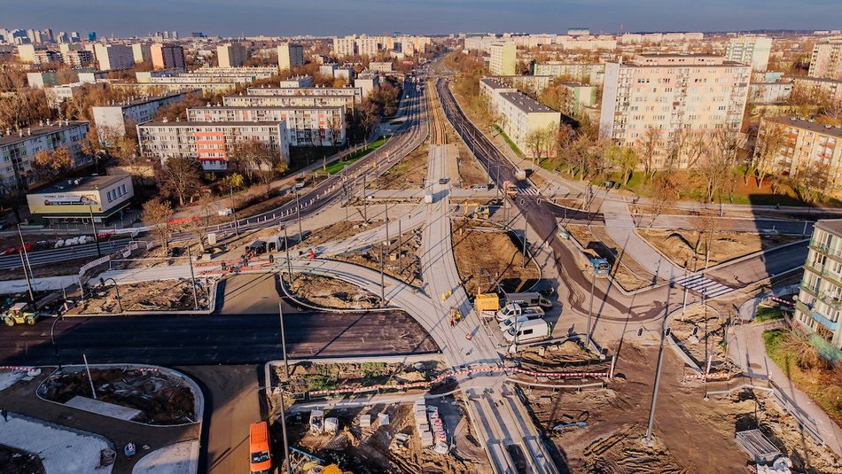 Łódź. Rondo Broniewskiego w Łodzi ponownie otwarte. Kiedy wróci ruch i autobusy MPK Łódź?