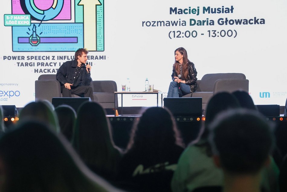 Łódź. Trzeci dzień Future Up! Fest w Łodzi. Byli Maciej Musiał, Kacper Błoński i Czarek Czaruje