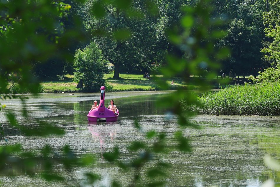 Łódź. Park na Młynku w Łodzi