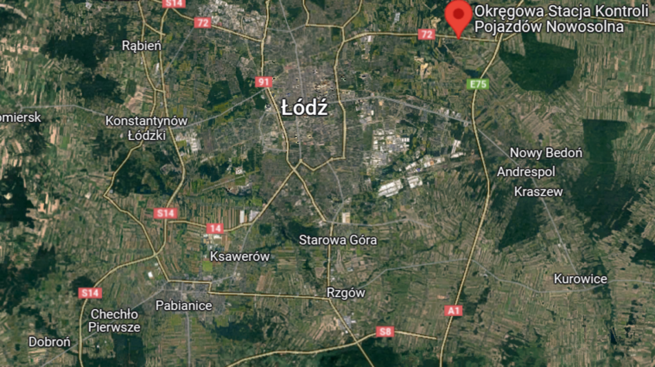 Łódź. Okręgowa Stacja Kontroli Pojazdów Nowosolna