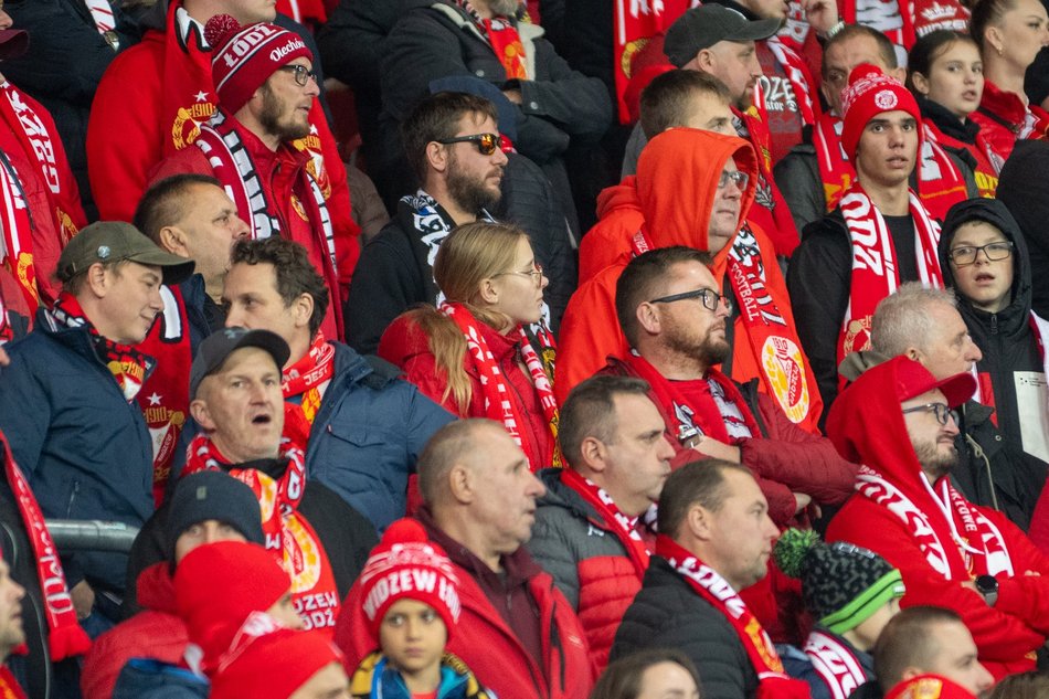 Kibice na meczu Widzewa Łódź z Zagłębiem Lubin. Byłeś/aś? Odszukaj się w galerii