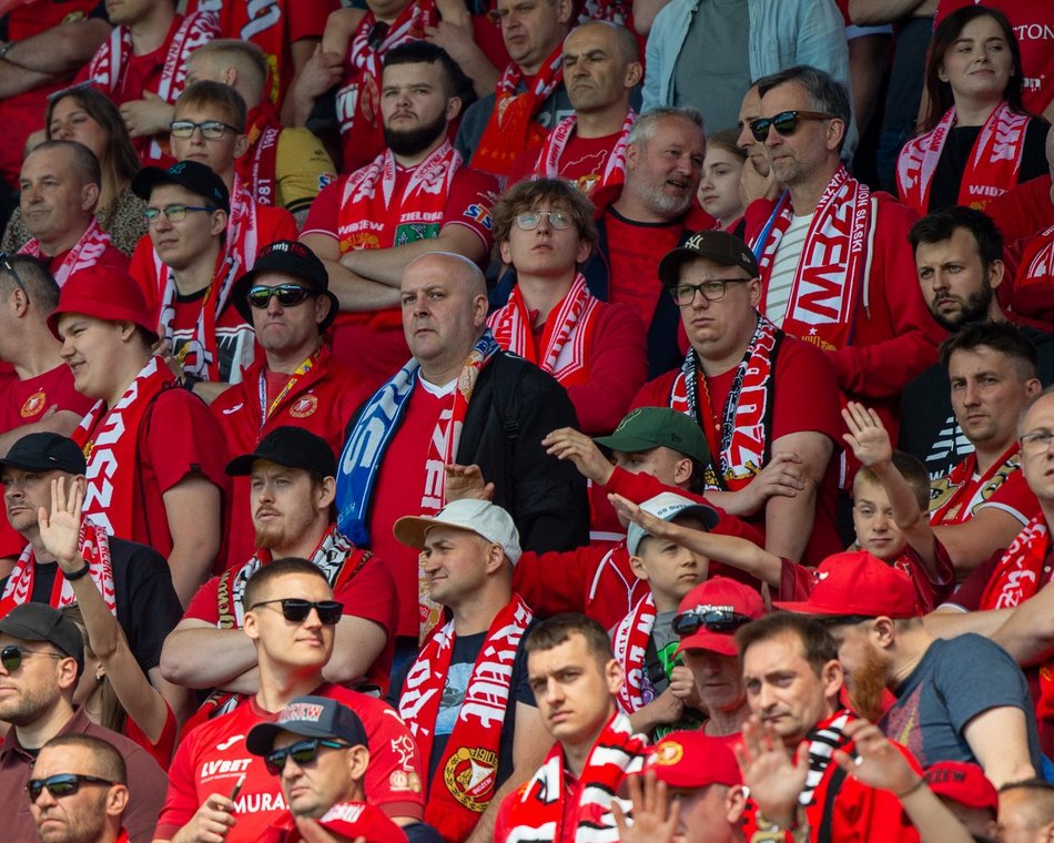 Kibice na meczu Widzew Łódź - Zagłębie Lubin