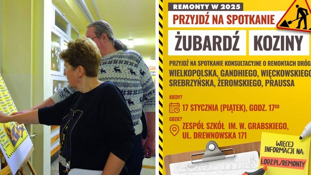 Remonty dróg na Żubardziu i Kozinach. Chcesz mieć na nie wpływ? Przyjdź na spotkanie!