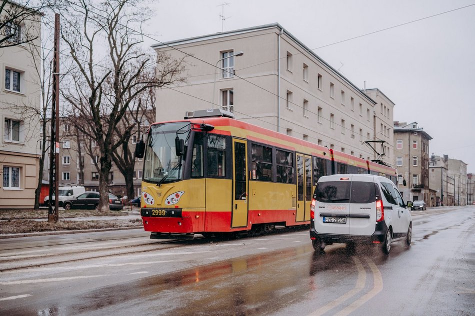 Tramwaje linii nr 5 na Franciszkańskiej