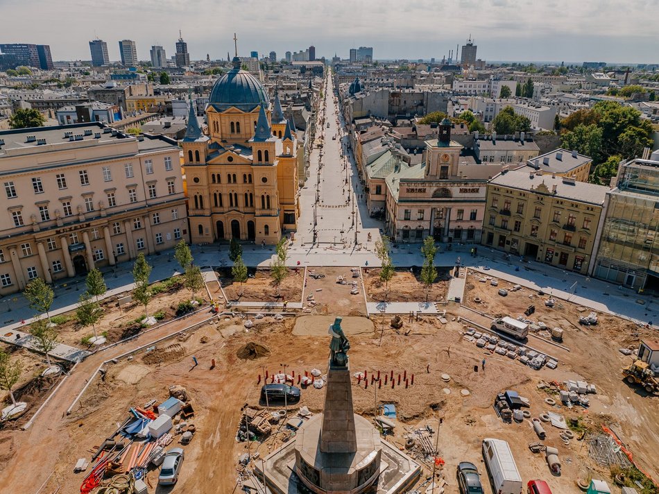 Plac Wolności w remoncie