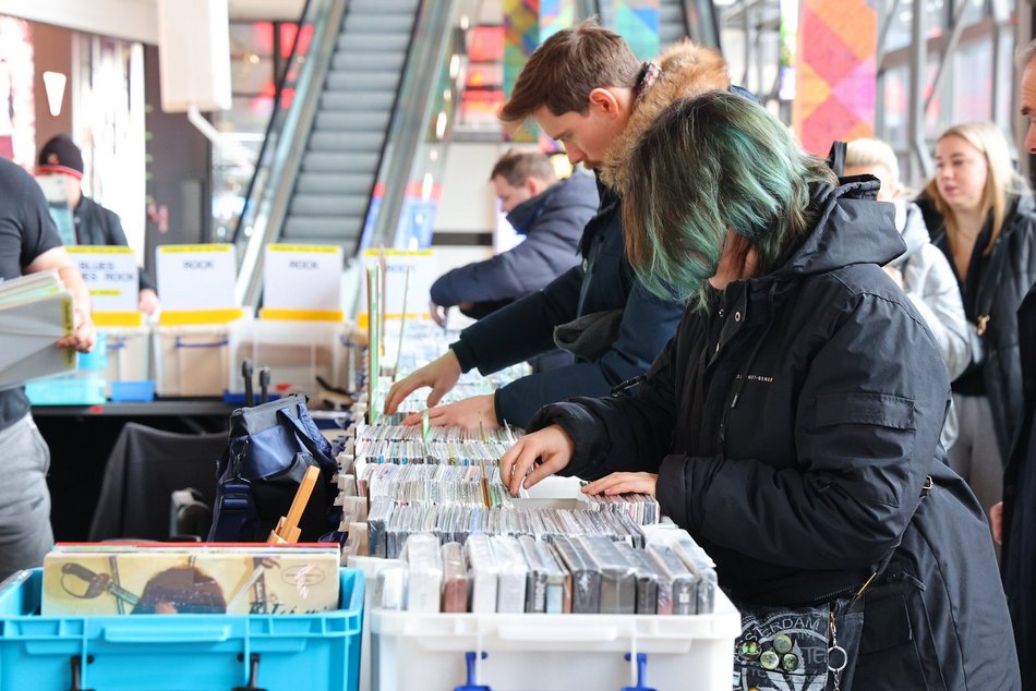 Giełda płyt winylowych w Manufakturze