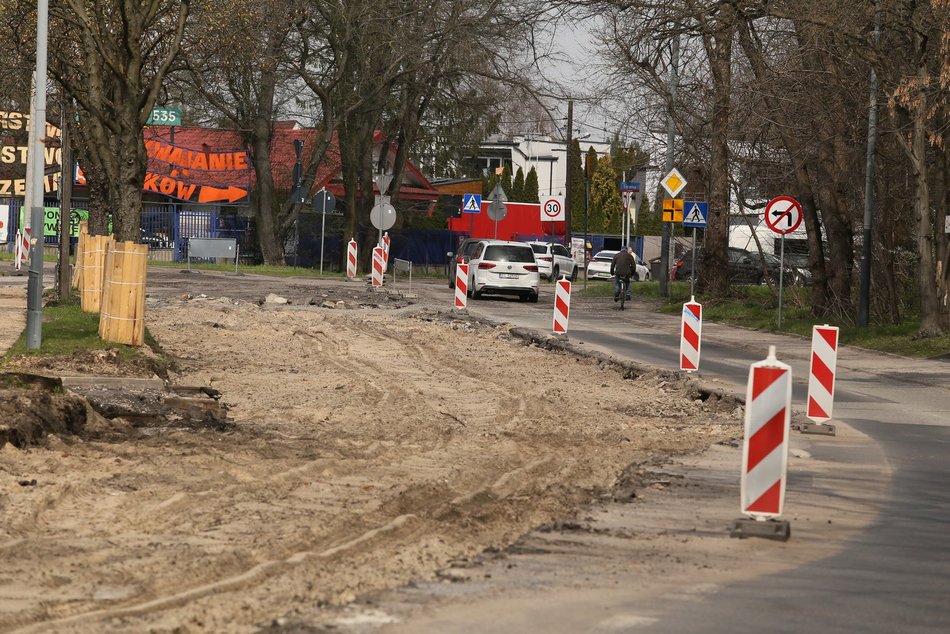 Krakowska w remoncie. Sprawdzamy, jak postępują prace.