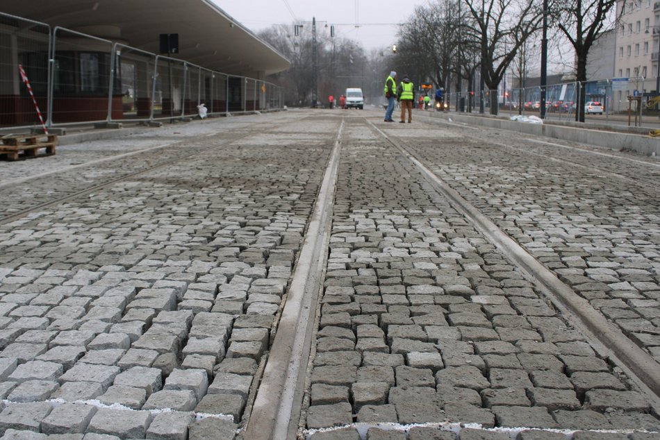 Łódź. MPK Łódź testuje nowe torowisko. Remont krańcówki Północna w Łodzi na finiszu