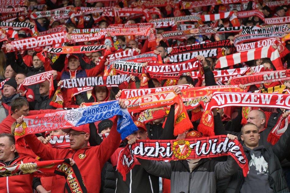 Łódź. Kibice na meczu Widzew Łódź - Bruk-Bet Termalica Nieciecza. Byłeś/aś? Znajdź się w galerii!