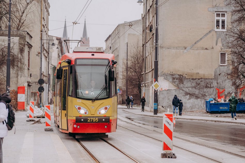 Tramwaje linii nr 5 na Franciszkańskiej