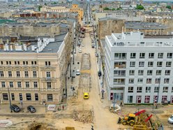 remont ulicy z drona