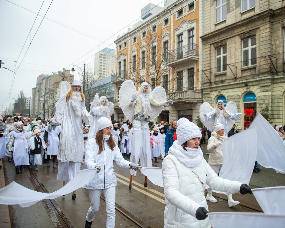 Łódź. Bieg i Orszak Trzech Króli