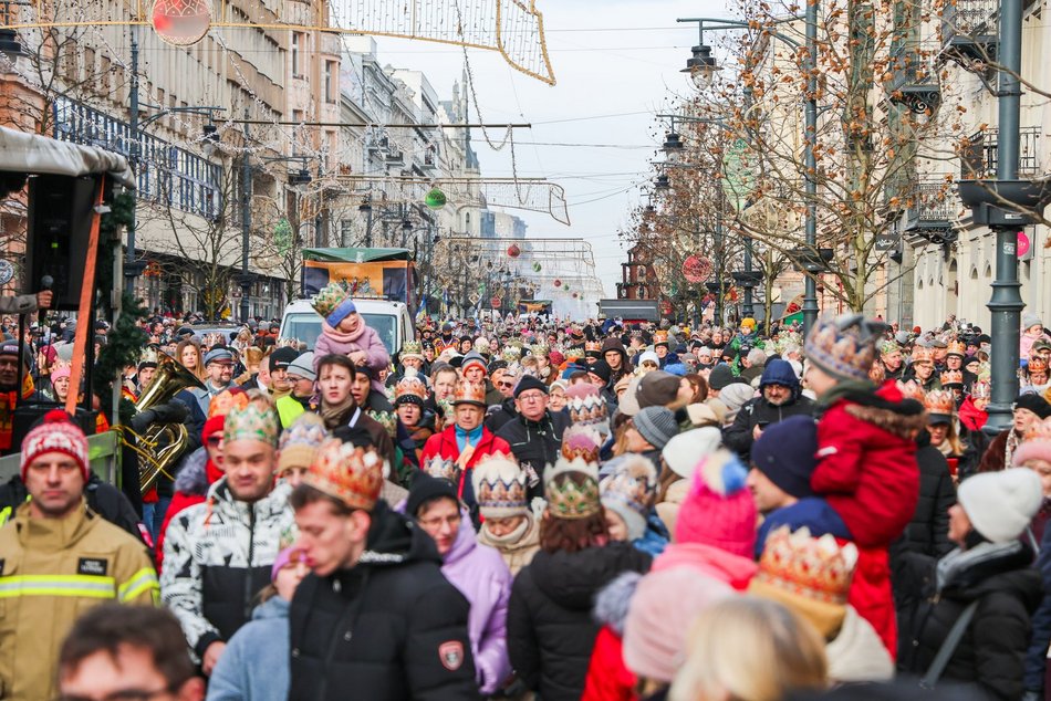 Orszak Trzech Króli przeszedł ulicami Łodzi