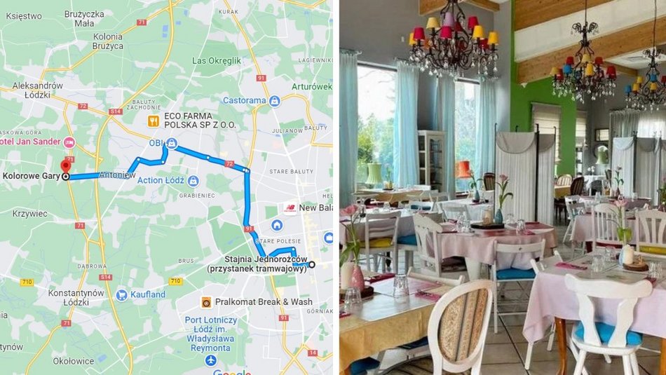 Trasy rowerowych wycieczek po restauracjach i kawiarniach wokół Łodzi