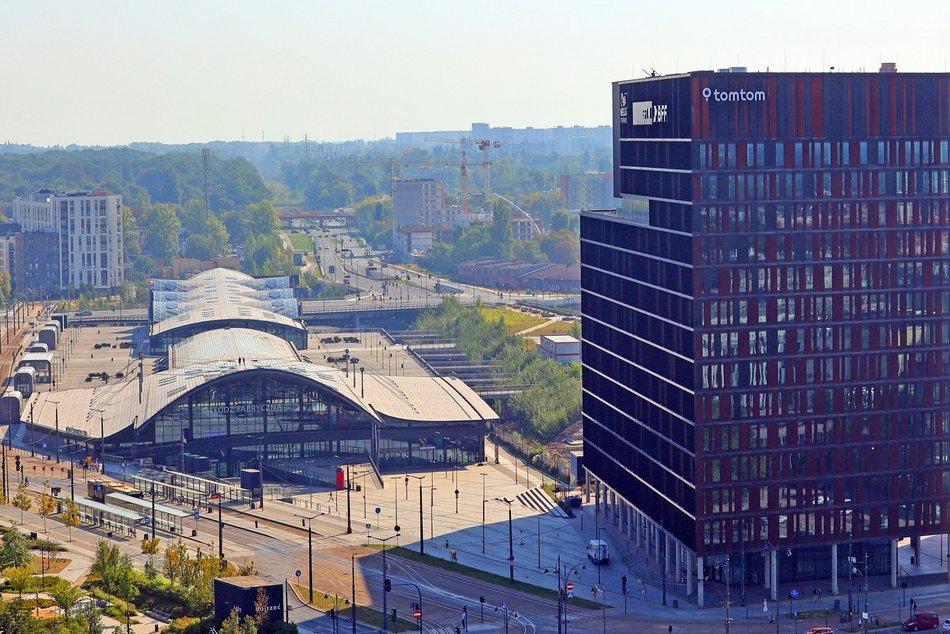 Wyjątkowa panorama Łodzi z dachu "wieżowca TVP"!