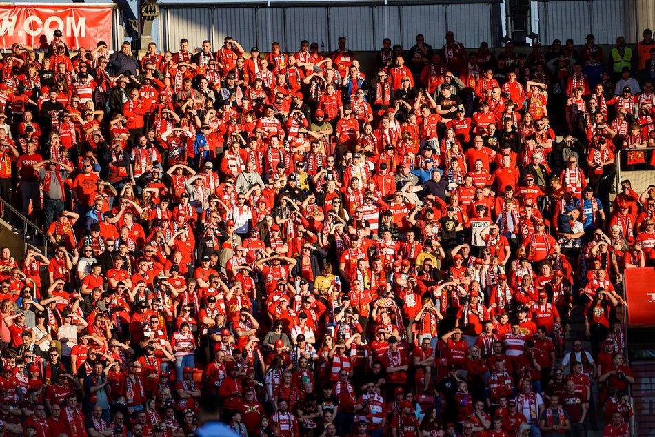 Łódź. Kibice na meczu Widzew Łódź z Motorem Lublin. Odszukaj się w galerii