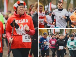 Łódź. Bieg Niepodległości w parku Julianowskim