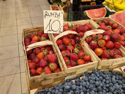 Cena truskawek, czereśni i borówek na rynkach w Łodzi