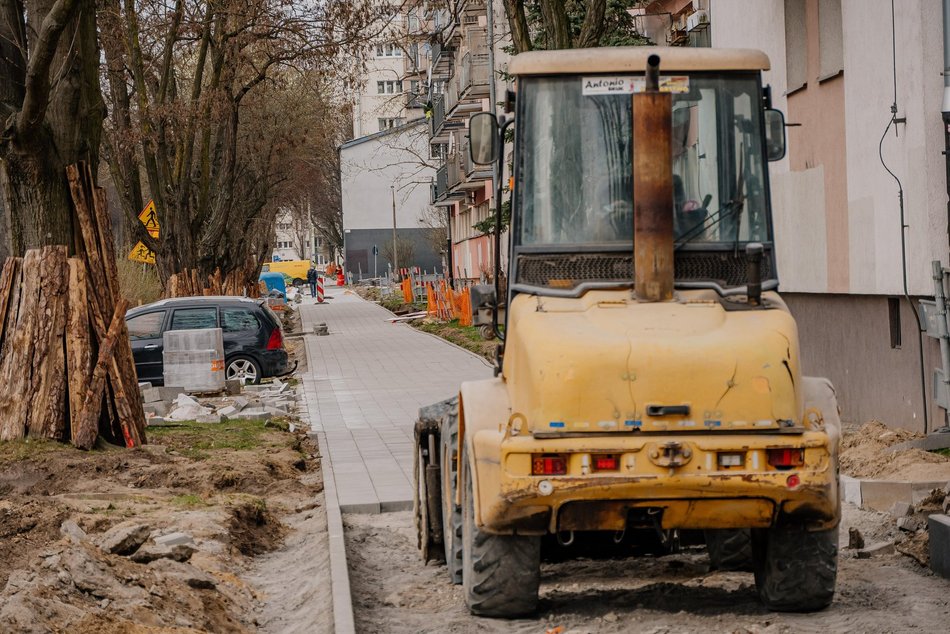 Łódź. Remont ul. Łanowej w Łodzi