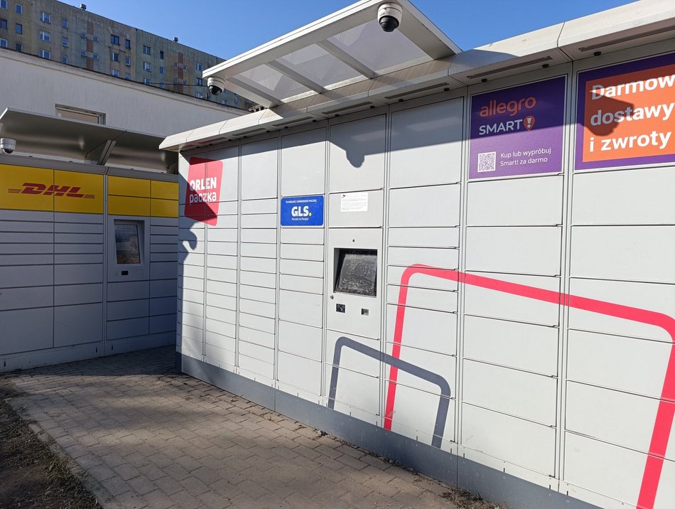 Łódź. Paczkomaty