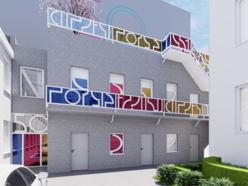 Łódź. Nowe artystyczne podwórko przy Piotrkowskiej. Strzemiński inspiracją dla detali