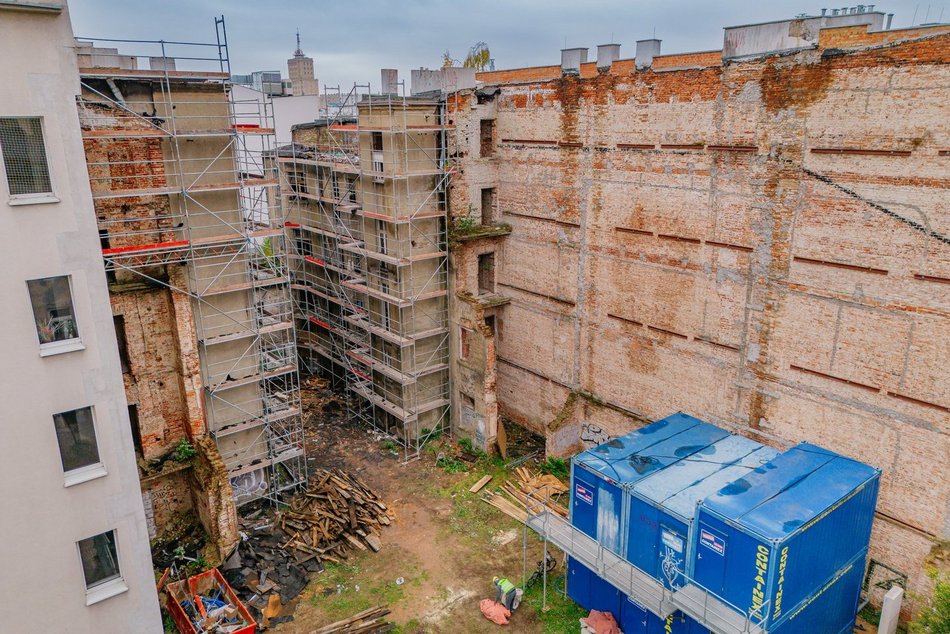 Łódź. Zawalona kamienica w centrum Łodzi od nowa! Przy Rewolucji będzie pięknie