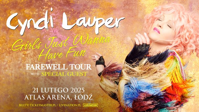 Cyndi Lauper w Łodzi z pożegnalną trasą „Girls Just Wanna Have Fun”. To jedyny koncert w Polsce!