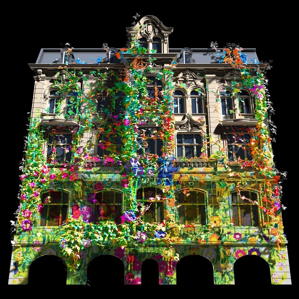 [Translate to Ukraiński:] Light Move Festival 2023 - wizualizacja projektu Romera Diseño e Infografia