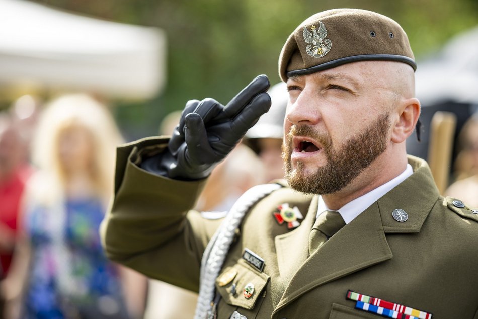 Piknik militarny w parku Helenów