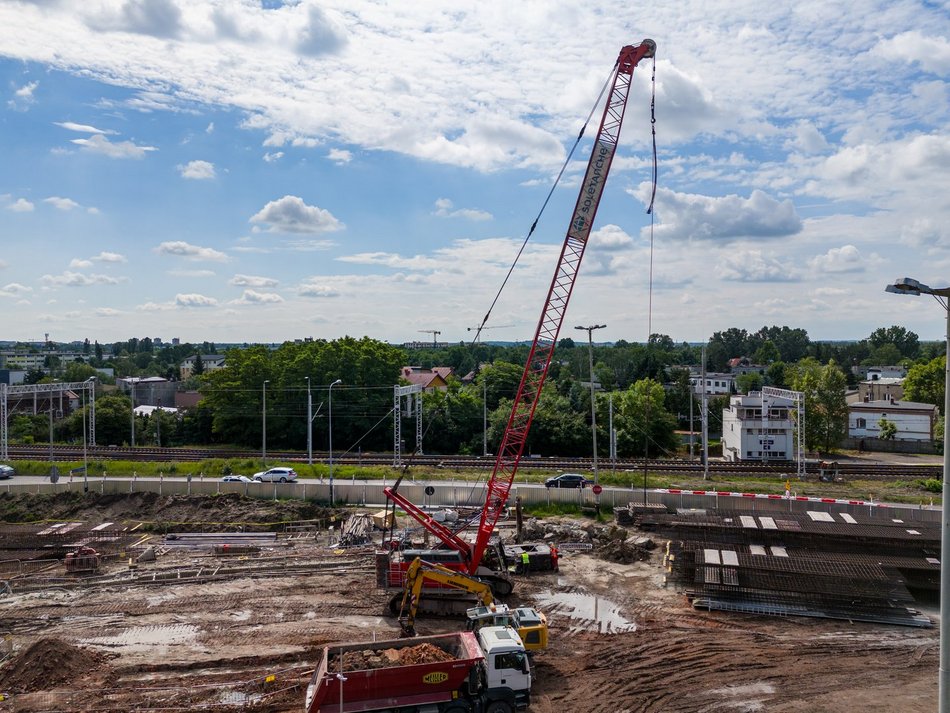 Budowa komory startowej tunelu KDP na Retkini