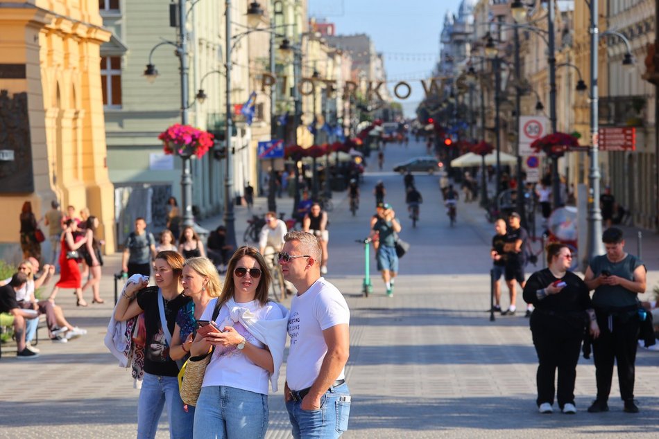 Lato zawitało na Piotrkowską i plac Wolności. To gorący weekend w Łodzi