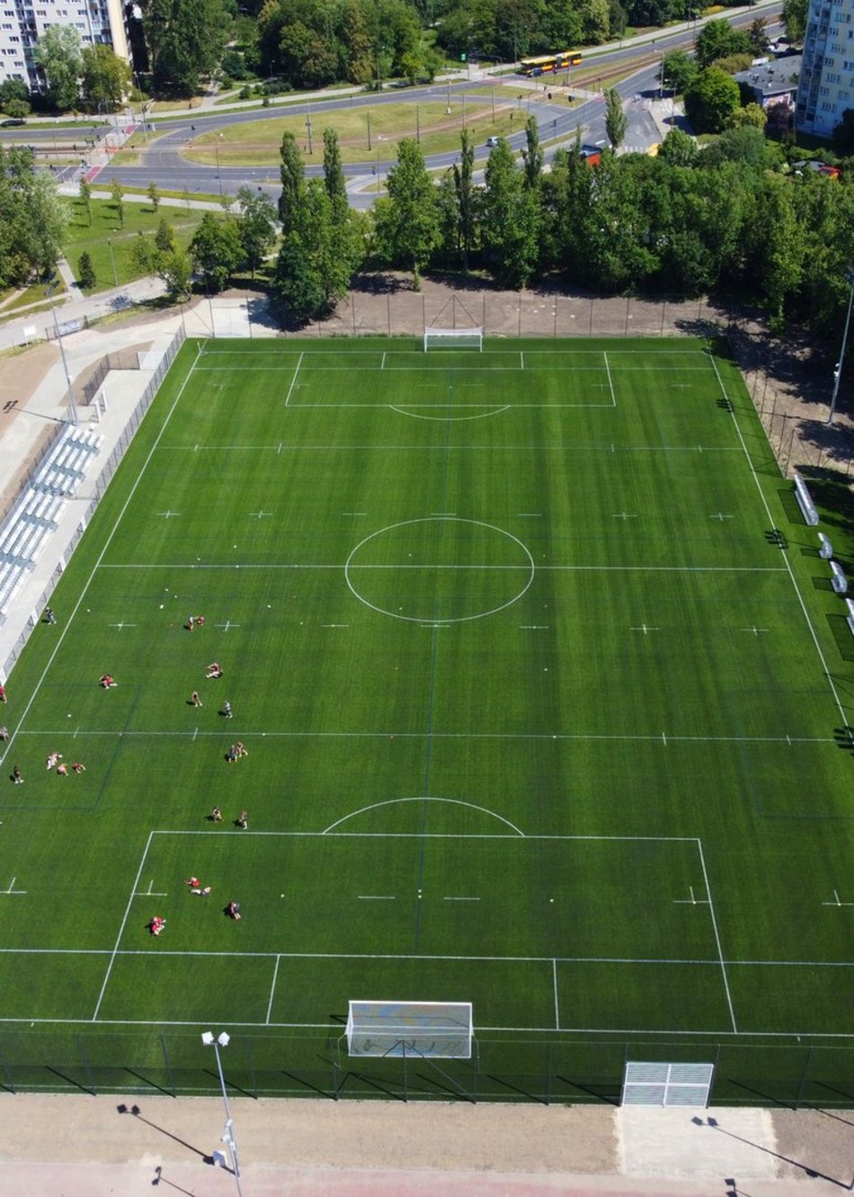 Łódź. Boisko treningowe przy stadionie Widzewa Łódź nabiera kształtów. Trwa sportowa ofensywa w Łodzi!