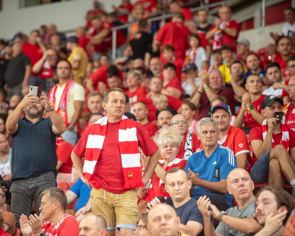 kibice na meczu