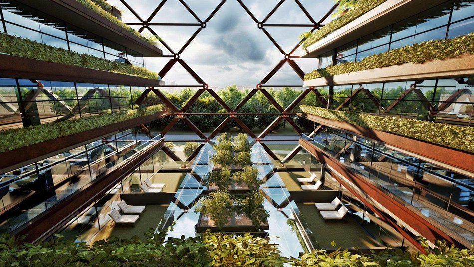 Łódź. Nowe mieszkania na Górnej? Ażurowa elewacja, ogrody na dachu i drzewa na tarasach