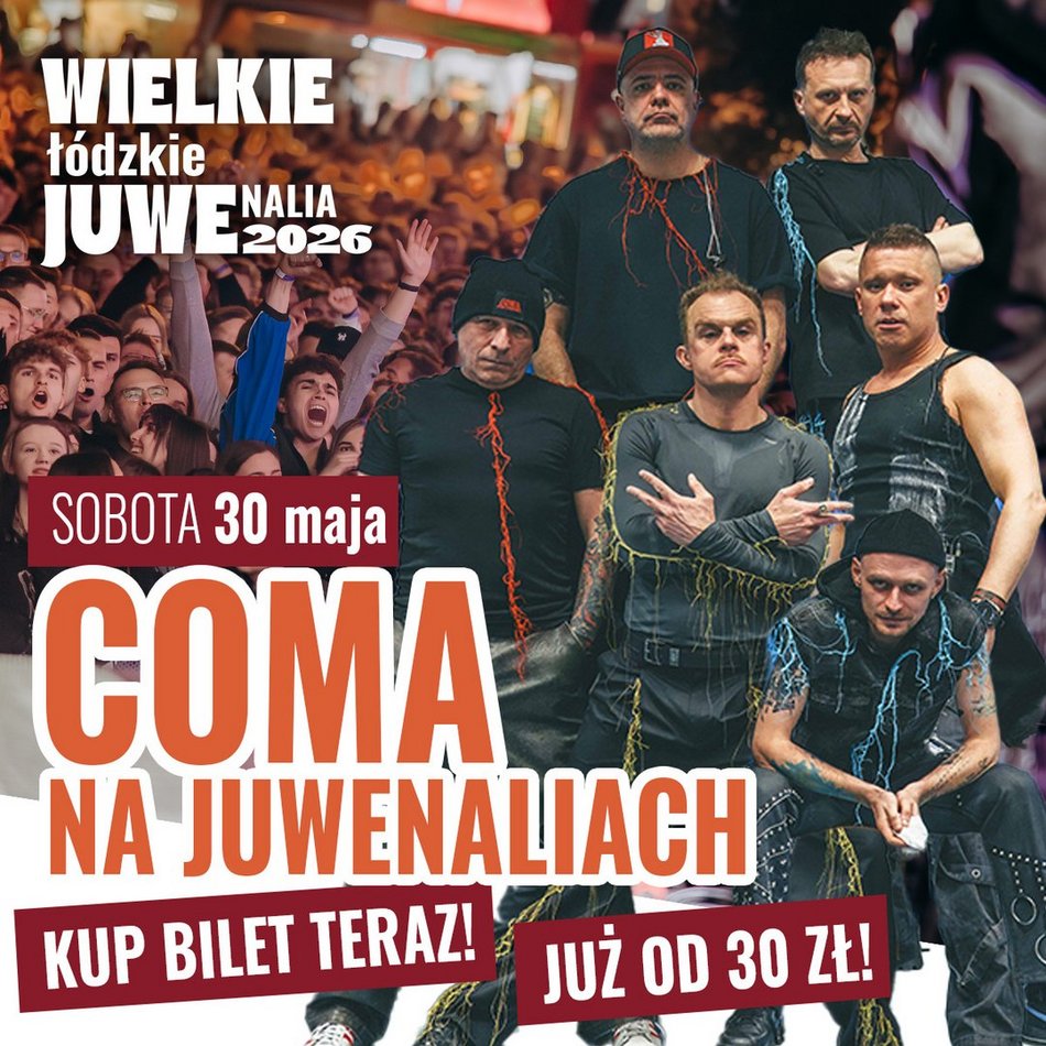 Łódź. Juwenalia 2026 w Łodzi. Line-up dzień po dniu, mapa, bilety i informacje organizacyjne