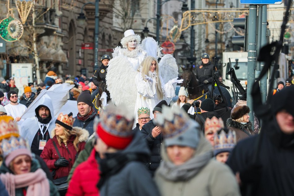 Orszak Trzech Króli przeszedł ulicami Łodzi