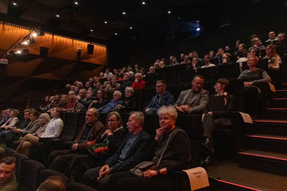 Łódź. Tomasz Kot i Antoni Pawlicki w kinie EC1 Łodź. Gościli na premierowym pokazie filmu „Pojedynek”