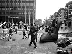 Łódź. Ulica Zamenhofa w Łodzi - lata 1990-1992