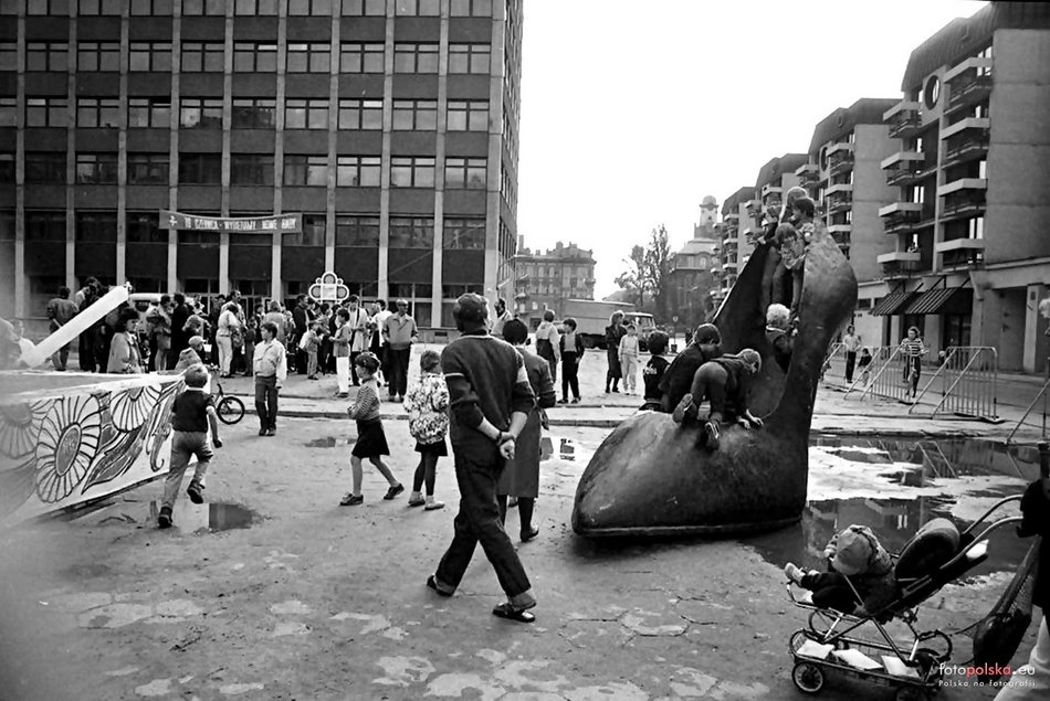 Łódź. Ulica Zamenhofa w Łodzi - lata 1990-1992