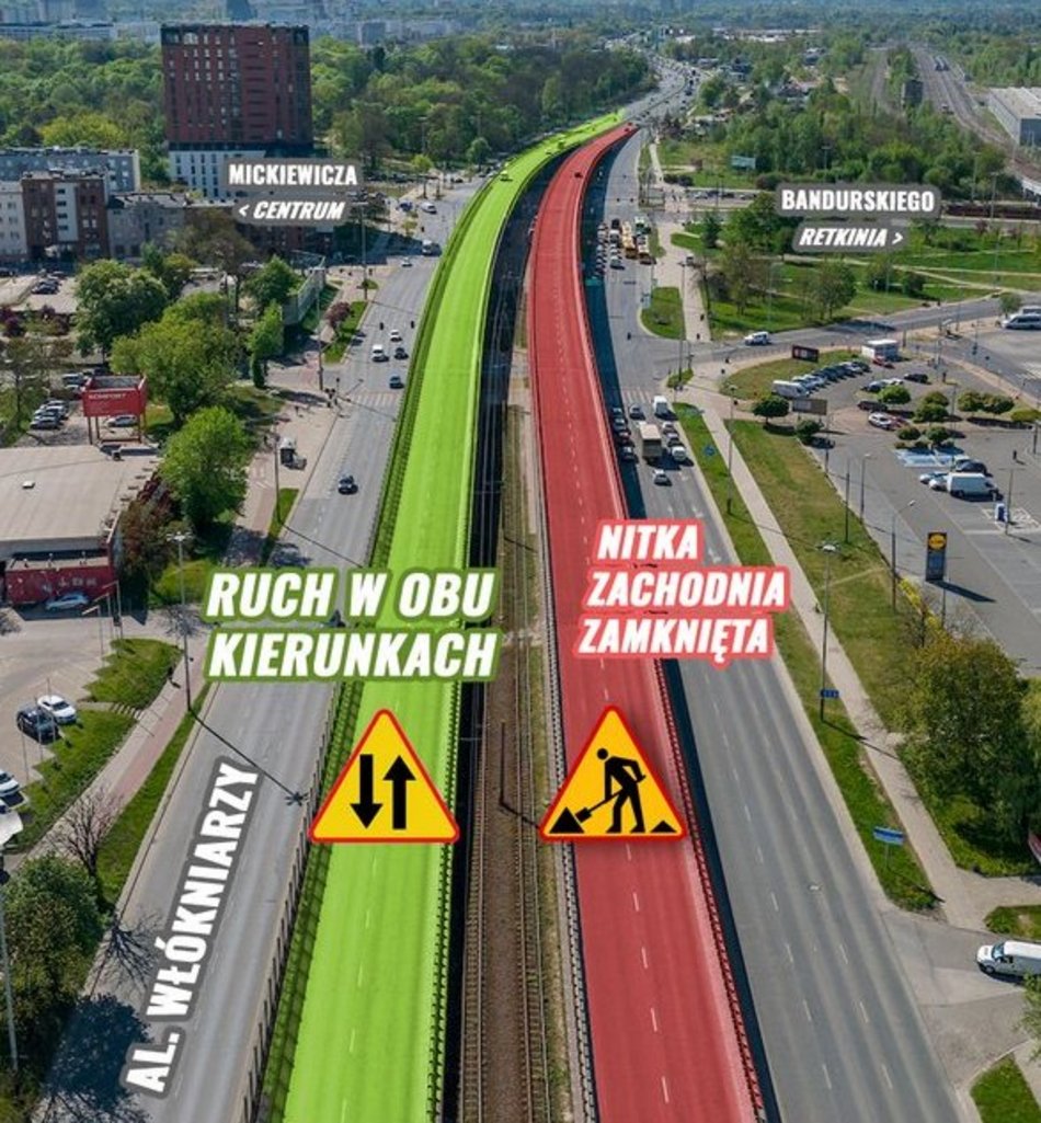 Remont estakady na Włókniarzy w Łodzi. Startują prace przygotowawcze
