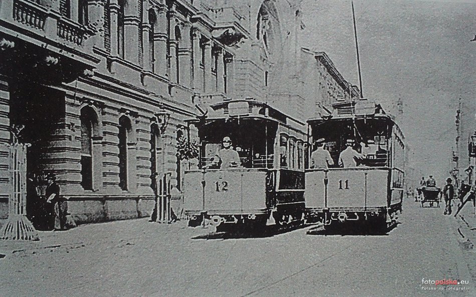 Tramwaje na ul. Narutowicza (wtedy ul. Dzielna) - lata 1900-1910