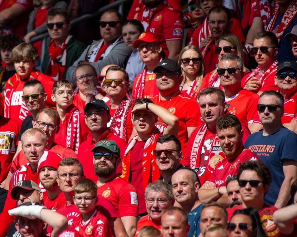 Kibice na meczu Widzew Łódź - Zagłębie Lubin