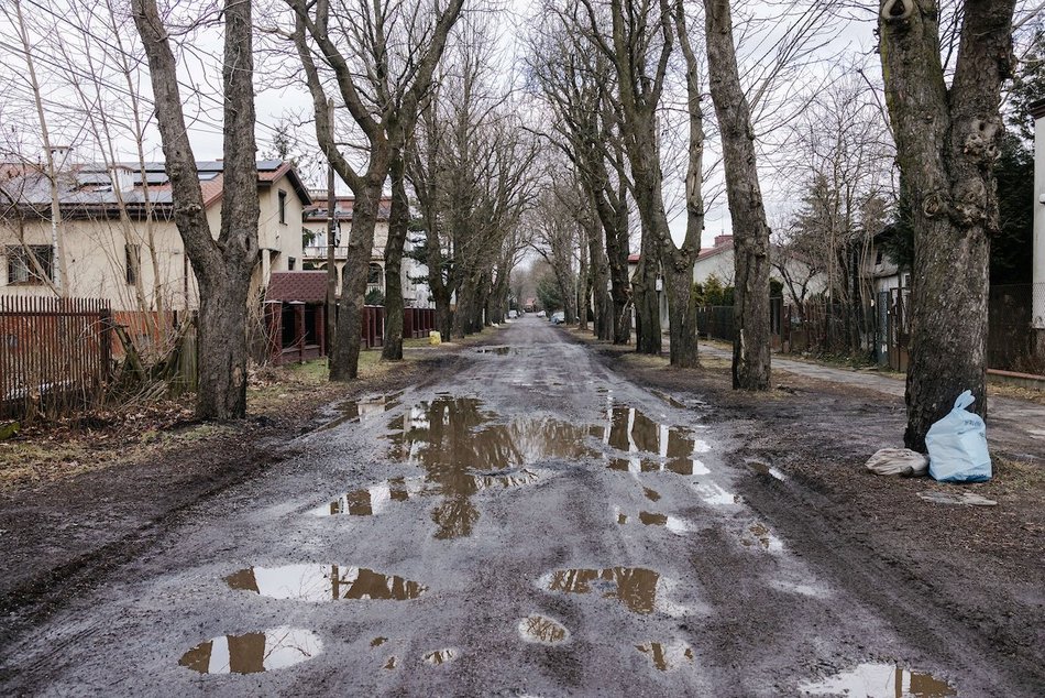 Łódź. Ulica Partyzantów przed remontem