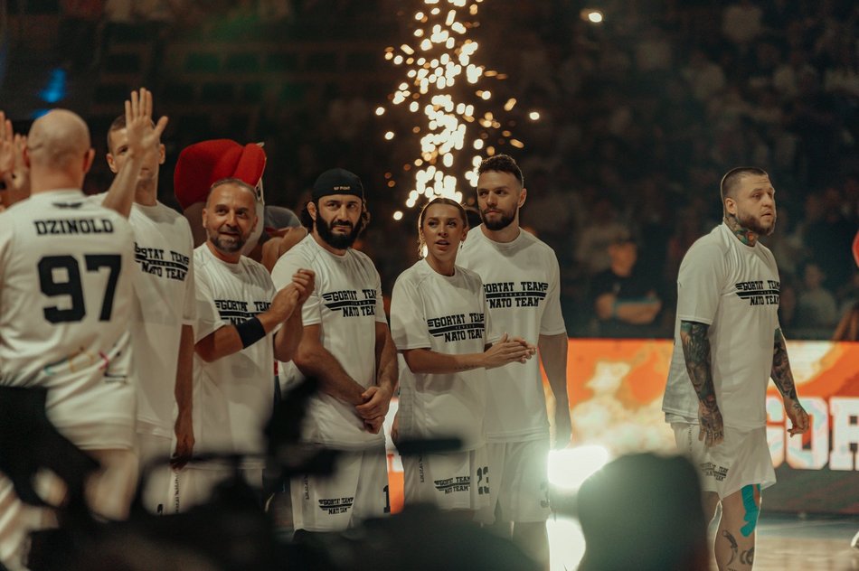 Mecz Gortat Team vs NATO w Łodzi. Czołgi, płomienie i masa sportowych emocji!