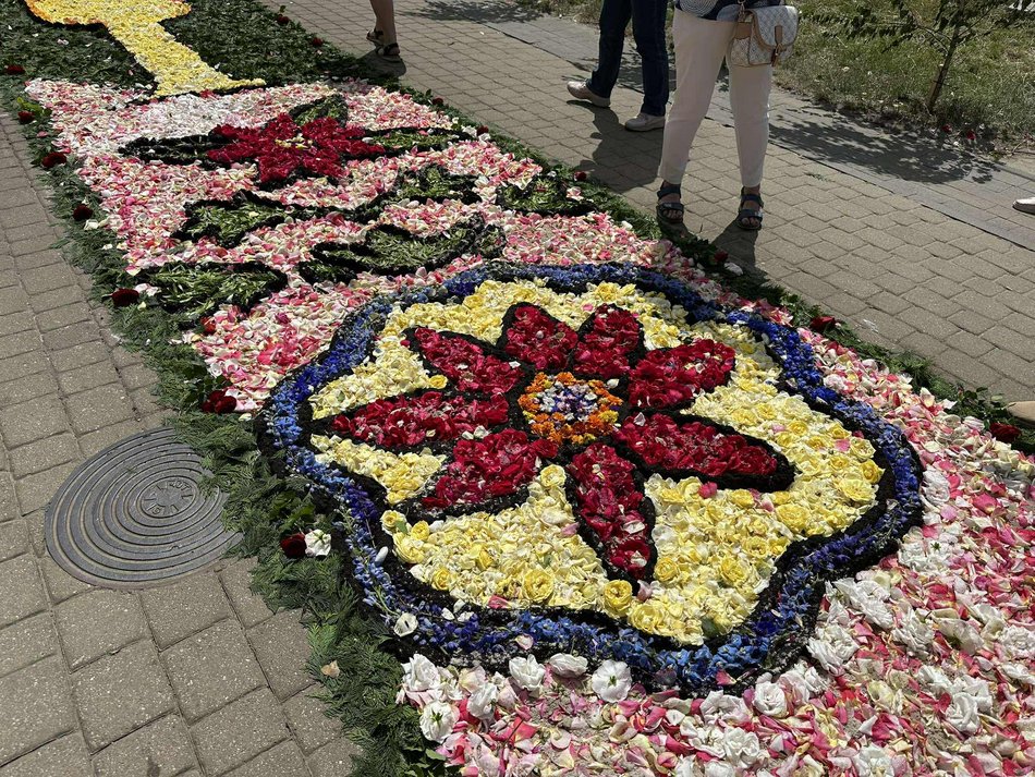Łódź. Boże Ciało w Łódzkiem. Kwiatowe dywany w Spycimierzu