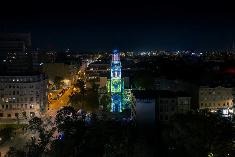 Łódź. Kościół przy Sienkiewicza robi wrażenie! Zobacz go na Light Move Festival