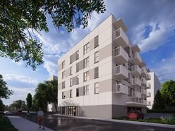 Łódź. Nowe mieszkania miejskie na Bałutach w Łodzi Młynarska 20 koparki i budowa