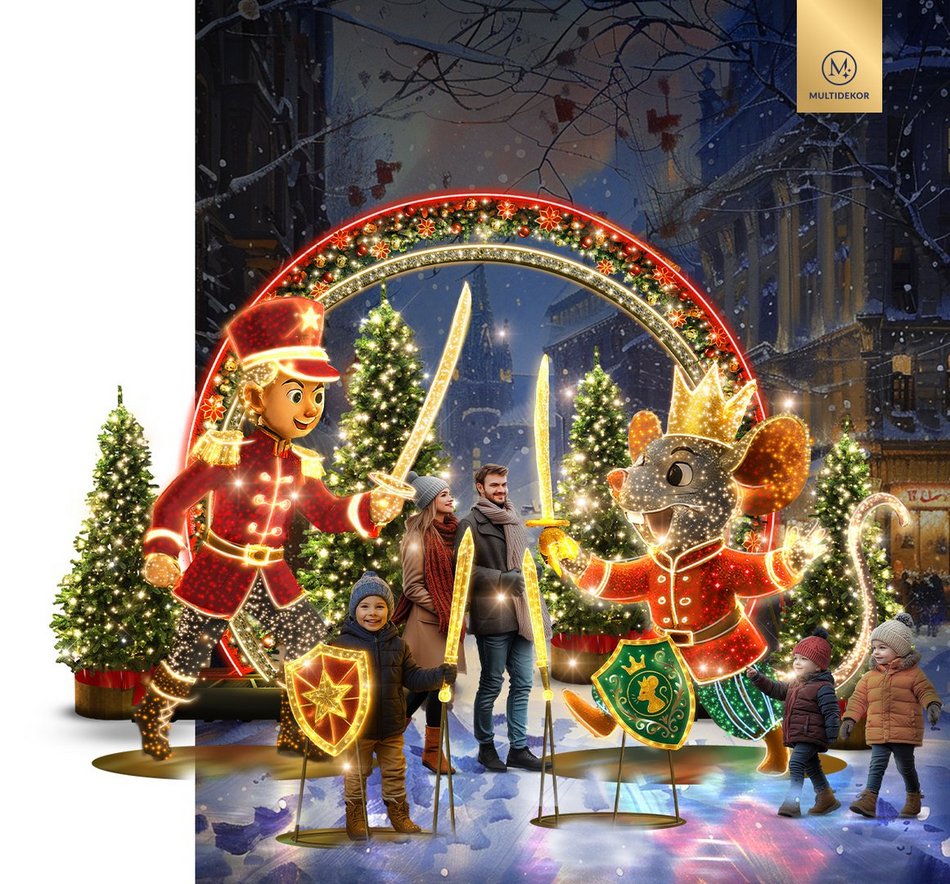 Łódź. Świąteczna iluminacja w Łodzi - wizualizacja