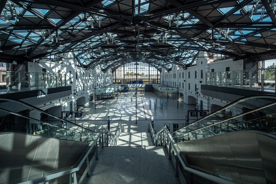 Łódź. Dworzec Łódź Fabryczna
