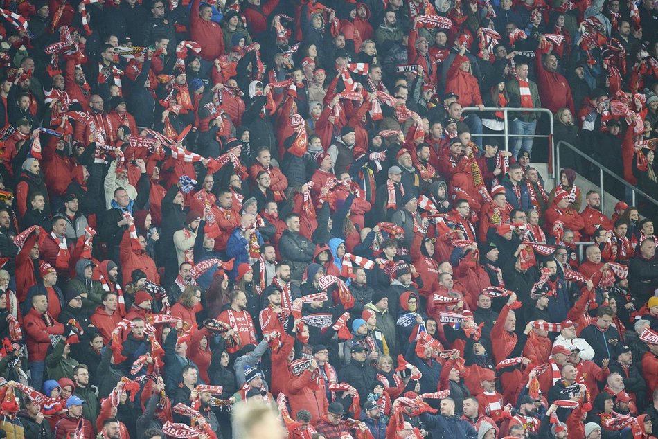Kibice na meczu Widzew Łódź – Warta Poznań